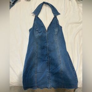 Denim Halter Dress from Urban Outfitters